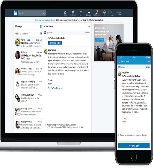 LinkedIn Sponsored InMail
